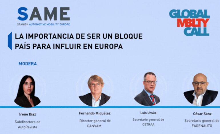  SAME se presenta en el Global Mobility Call 2026 como la voz común de la automovilidad española en Europa